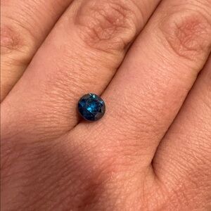 Gorgeous Peacock Blue Treated Natural Diamond Loose Gemstone
